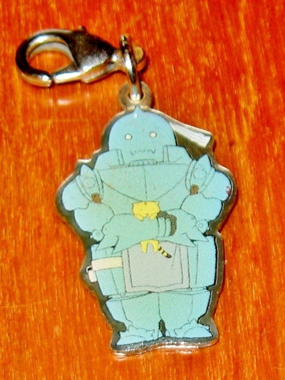 Vintage Manga Alphonse Elric w Cat Charm 2004 Fullmetal Alchemist Zip Pull